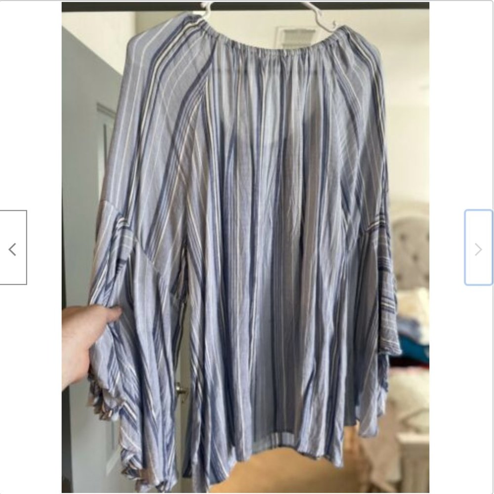 Fever Striped Top - Navy/White - Picture 3 of 3